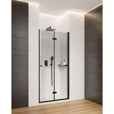 Deante Kerria Plus Nero drzwi prysznicowe 80 cm czarny/szkło przezroczyste KTSXN42P