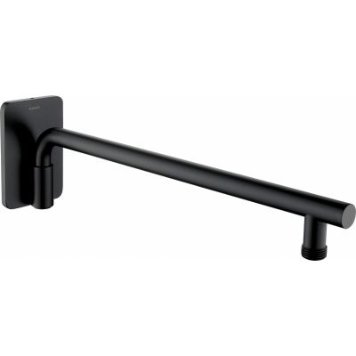 Deante Cascada ramię prysznicowe 40 cm ścienne czarny mat NACN40K