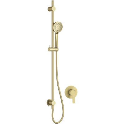 Deante Arnika zestaw prysznicowy podtynkowy złoty NAC_R9TP