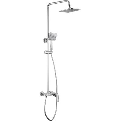 Deante Boro zestaw prysznicowy ścienny z deszczownicą chrom NER_04PM