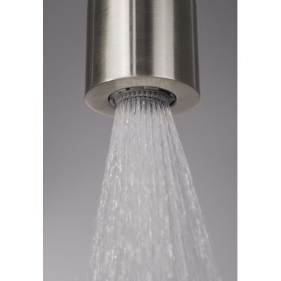 Deante Silia Hexa zestaw prysznicowy podtynkowy z deszczownicą stal szczotkowana NHS_F9XK