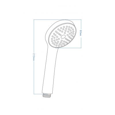 Deante Loco słuchawka prysznicowa chrom NLC_051S