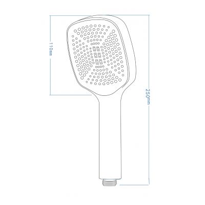 Deante Maro słuchawka prysznicowa chrom NLO_051S