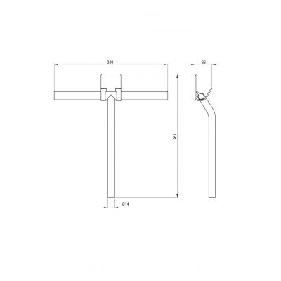 Deante Silia ściągaczka do wody ADI_A31K