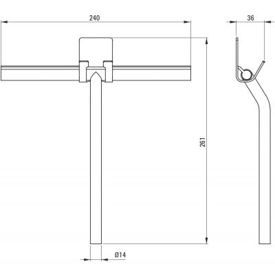 Deante Silia ściągaczka do wody ADI_F31K