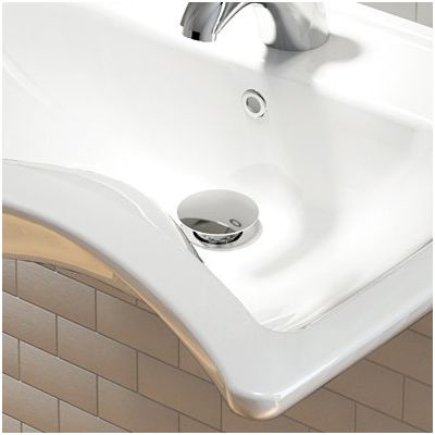 Deante Click-Clack korek do umywalki click-clack z przelewem chrom połysk NHC010B