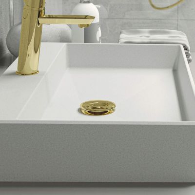 Deante Click-Clack korek do umywalki click-clack złoty NHCZ10U