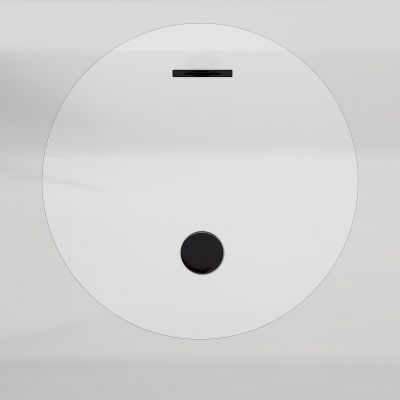 Deante korek klik-klak do wanny z przelewem czarny mat KYYN10B