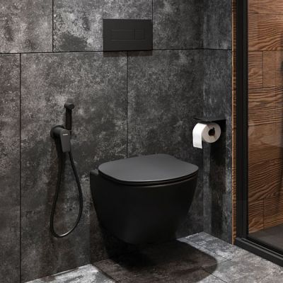 Deante Peonia Zero zestaw stelaż z miską, deską i przyciskiem CDENNZPW