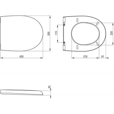 Deante Avis zestaw miska z deską i stelaż z przyciskiem CDAS6ZPW
