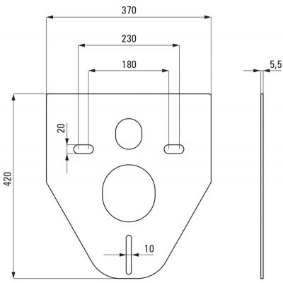 Deante Silia zestaw stelaż z miską, deską i przyciskiem CDLN6ZPW