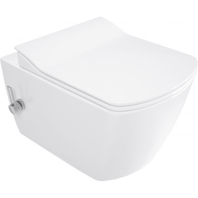 Deante Blur miska WC wisząca bez kołnierza biały połysk CDZ6WPW