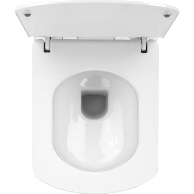 Deante Anemon zestaw miska WC wisząca bez kołnierza z deską wolnoopadającą biały CDZD6ZPW