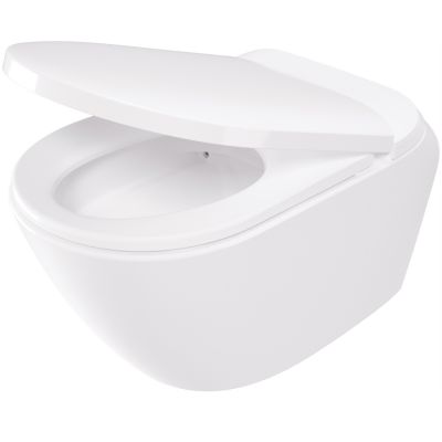 Deante Silia toaleta myjąca z pokrętłem sterującym wisząca bez kołnierza biała CSID6ZPW