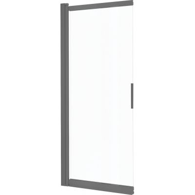 Deante Prizma parawan nawannowy 91,8 cm 1-częściowy titanium mat/szkło przezroczyste KTJ_D73R