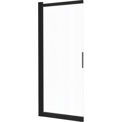 Deante Prizma parawan nawannowy 98,1 cm czarny mat/szkło przezroczyste KTJN73R