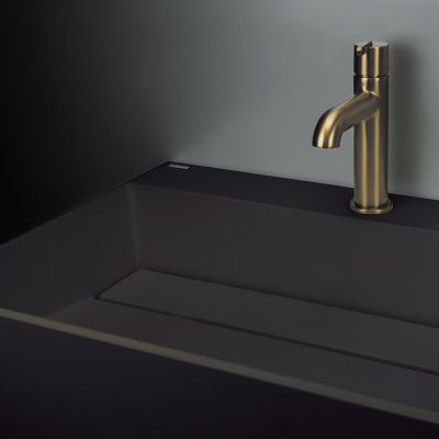 Deante Correo umywalka 60x40 cm prostokątna nablatowa czarna CQR_NU6M