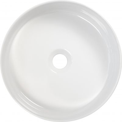 Deante Silia umywalka 36 cm nablatowa okrągła biała CDL6U4S