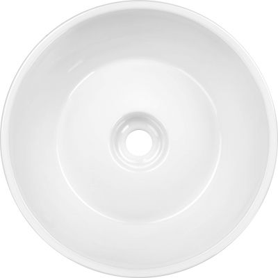 Deante Miran umywalka 45 cm nablatowa okrągła biała CDR6U4S
