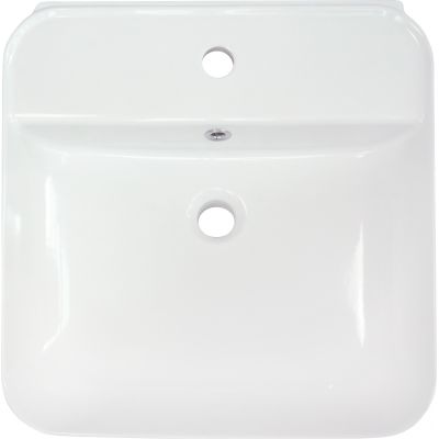 Deante Hiacynt umywalka 51x50 cm prostokątna biała CDY6U5W