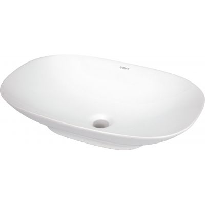 Deante Alpinia umywalka 60x40 cm owalna nablatowa biała CGN_6U6S
