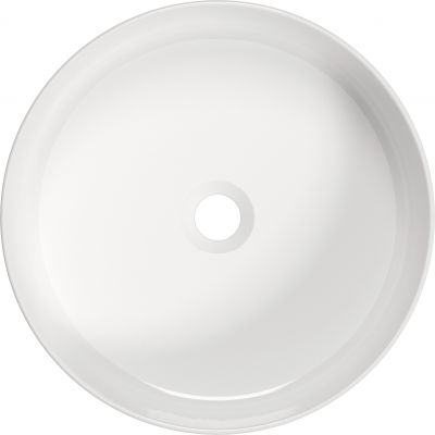 Deante Round umywalka 40x40 cm okrągła nablatowa biała CGR_6U4S