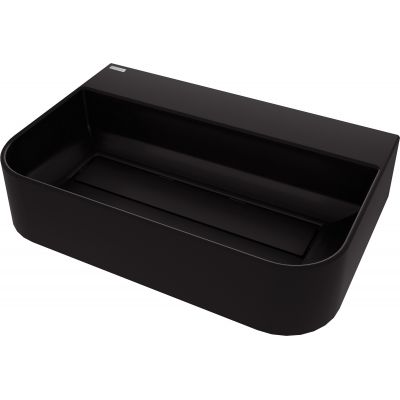 Deante Arnika umywalka 60,5x40,5 cm nablatowa czarna CQA_NU6S