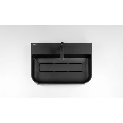 Deante Arnika umywalka 60,5x40,5 cm nablatowa czarna CQA_NU6S