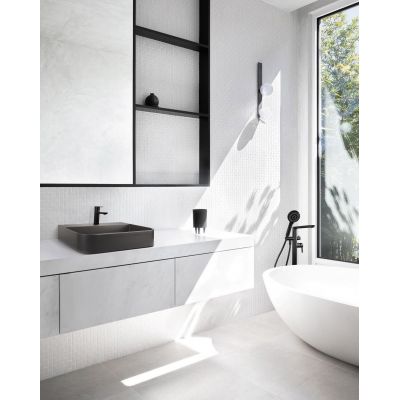 Deante Arnika umywalka 50,5x40,5 cm nablatowa antracyt CQA_TU5S