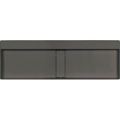Deante Blur umywalka 120x40 cm prostokątna nablatowa antracyt CQB_TU2S