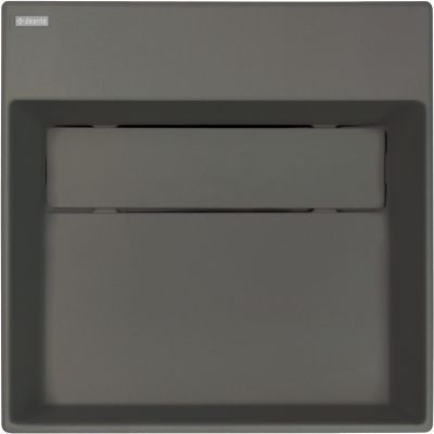 Deante Correo umywalka 40x40 cm kwadratowa nablatowa antracyt CQR_TU4M
