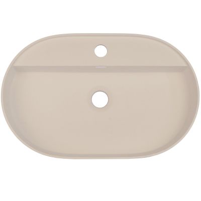 Deante Silia umywalka 55x35 cm owalna nablatowa beż CQS_5U6B