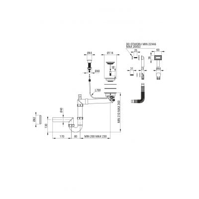 Deante Momi zlewozmywak granitowy 78x50 cm biały ZCM_6113