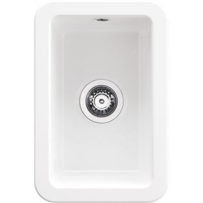 Deante Lumi zlewozmywak ceramiczny 30,4x20,3 cm biały ZCU_610A