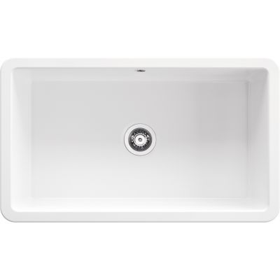 Deante Lumi zlewozmywak ceramiczny 81x48 cm biały ZCU_610D