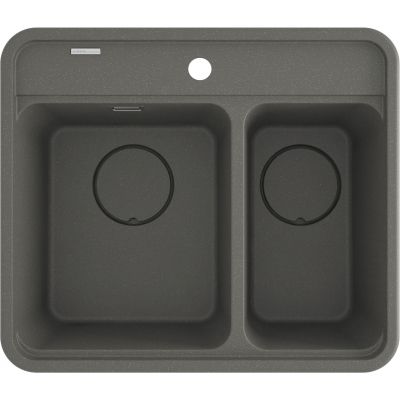 Deante Momi zlewozmywak granitowy 60x52 cm antracyt ZKM_T503