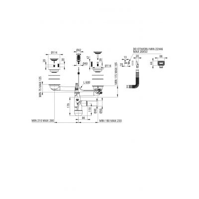Deante Egeria zlewozmywak stalowy 74x44 cm stal ZPE_020A