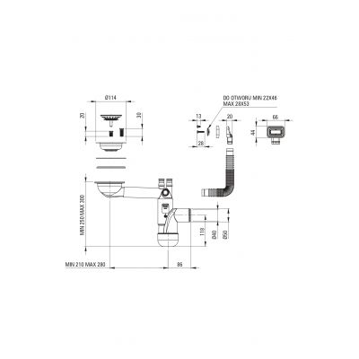 Deante Olfato zlewozmywak stalowy z syfonem 76x50,5 cm stal ZPO_010C