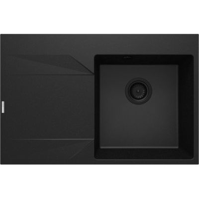 Deante Evora zlewozmywak granitowy 76x50 cm grafit metalik ZQJ_G11L