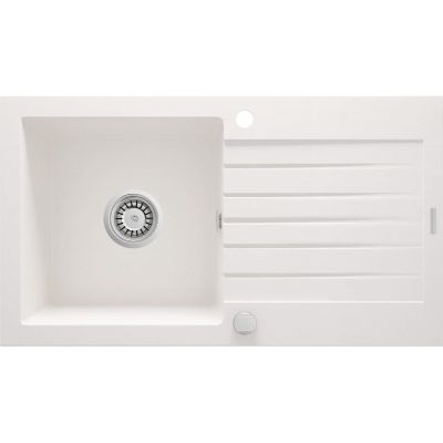 Deante Zorba zlewozmywak granitowy 76x44 cm wpuszczany alabaster ZQZA113