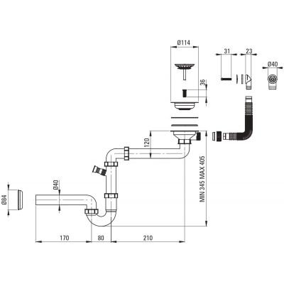 Deante Corio zlewozmywak granitowy 86x50 cm grafitowy mat ZRC_211A