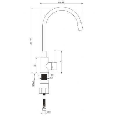 Deante Corio zlewozmywak z baterią szary ZRCPS103
