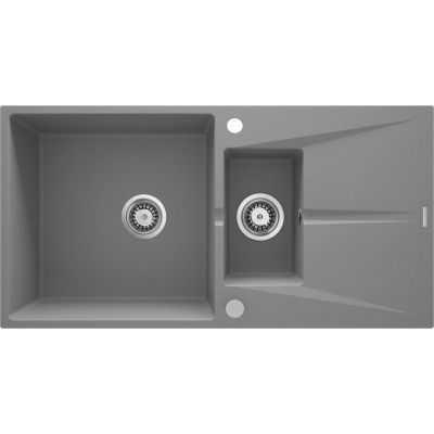 Deante Corio zlewozmywak granitowy 97x50 cm szary ZRC_S513