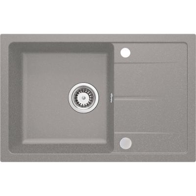 Deante Leda zlewozmywak granitowy 67x44 cm szary metalik ZRD_S113