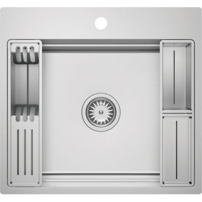 Deante Magnetic zlewozmywak stalowy 56x52 cm stal szczotkowana ZRM_010A