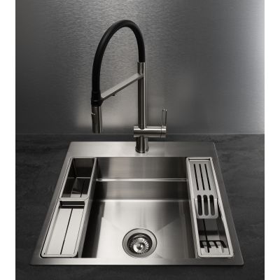 Deante Magnetic zlewozmywak stalowy 56x52 cm stal szczotkowana ZRM_010A