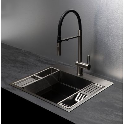 Deante Magnetic zlewozmywak stalowy 56x52 cm stal szczotkowana ZRM_010A