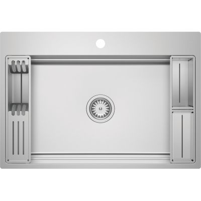 Deante Magnetic zlewozmywak stalowy 76x52 cm stal szczotkowana ZRM_010B