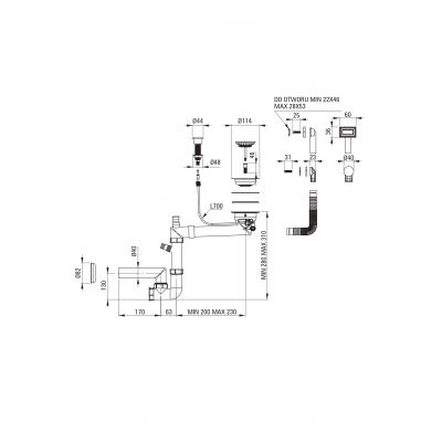 Deante Magnetic zlewozmywak stalowy 82x50 cm stal szczotkowana ZRM_0113