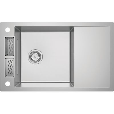 Deante Magnetic zlewozmywak stalowy 82x50 cm stal szczotkowana ZRM_0113